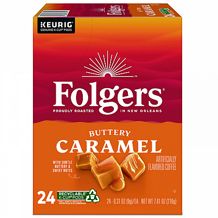 Buttery Caramel Coffee K-Cups, 24/Box (6680)