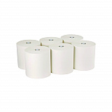 Pacific Blue Ultra Paper Towels, 1-Ply, 7.87" x 1,150 ft, White, 6 Rolls/Carton (26490)