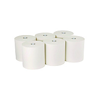 Pacific Blue Ultra Paper Towels, 1-Ply, 7.87" x 1,150 ft, White, 6 Rolls/Carton (26490)