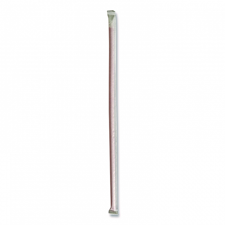 Wrapped Giant Straws, 10.25", Polypropylene, Red, 300/Pack, 4 Packs/Carton (GST1025RD)