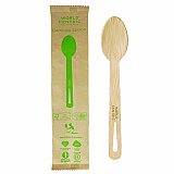 Bamboo Cutlery, Spoon, Paper, Natural, 750/Carton (SPBBI)