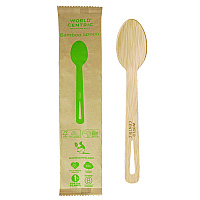 Bamboo Cutlery, Spoon, Paper, Natural, 750/Carton (SPBBI)
