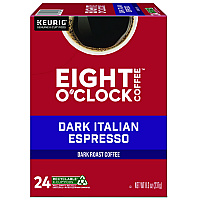 Dark Italian Espresso Coffee K-Cups, 24/Box (6408)