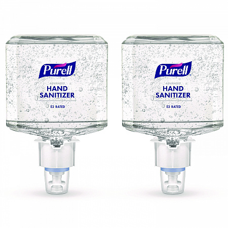 Food Processing Advanced Hand Sanitizer E3 Gel, 1,200 mL Bottle, Fragrance-Free, For ES6 Dispensers, 2/Carton (646102)