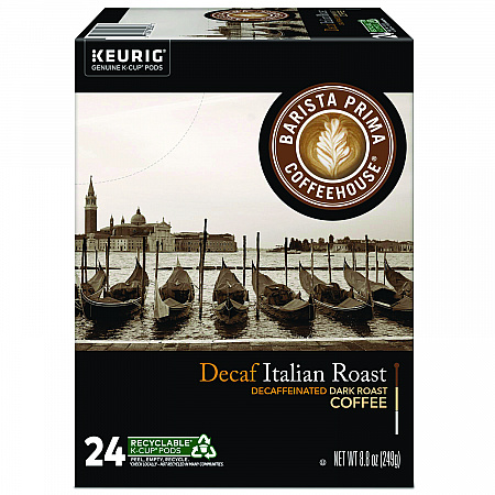 Decaf Italian Roast Coffee K-Cups, 24/Box (8506)