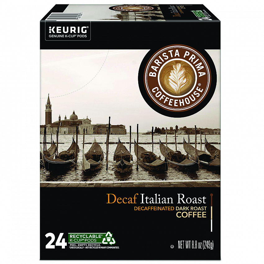 Decaf Italian Roast Coffee K-Cups, 24/Box (8506)
