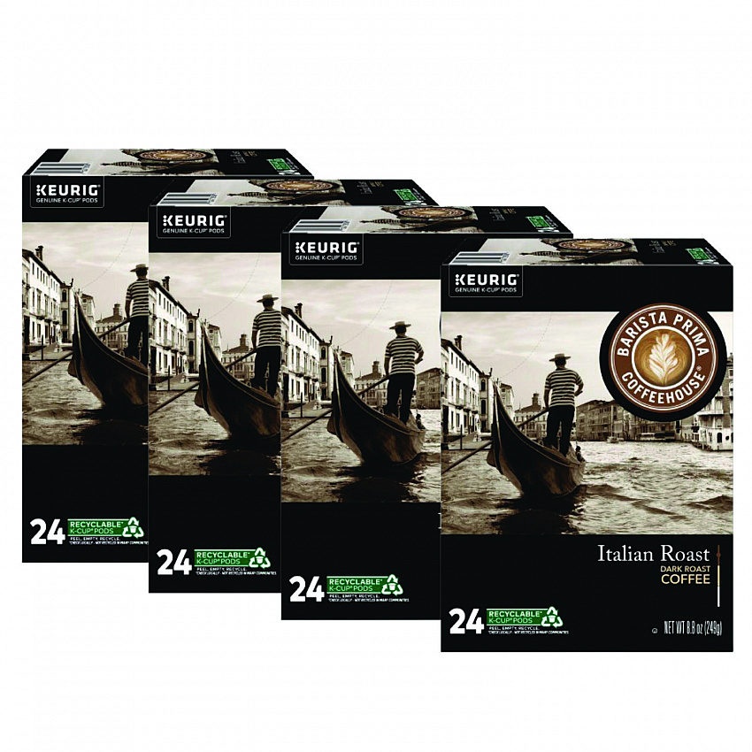 Italian Roast K-Cups Coffee Pack, 24/Box, 4 Box/Carton (8500CT)