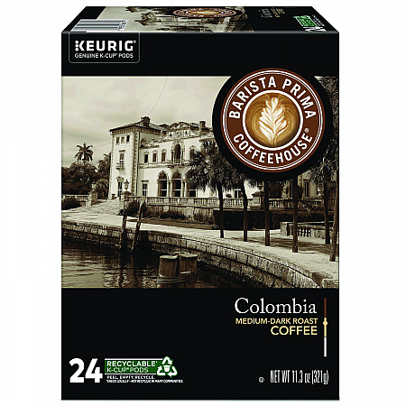 Colombia K-Cups Coffee Pack, 24/Box (6613)