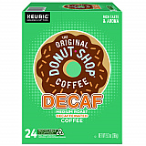 Donut Shop Decaf Coffee K-Cups, 24/Box (7401BX)