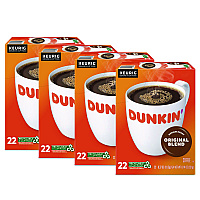 K-Cup Pods, Dunkin Regular, 88/Carton (1267CT)