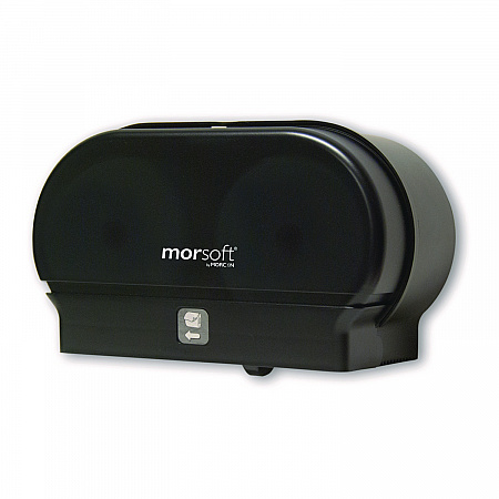 Morsoft Small Core Tissue Dispenser, 11.86 x 5.48 x 7.32, Black Translucent (M1005)