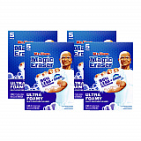 Magic Eraser, Ultra Foamy, 4.6 x 2.3, 0.7" Thick, White, 5/Pack, 4 Packs/Carton (12731)