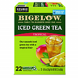Tropical Iced Green Tea, K-Cup, 0.10 oz, 22/Box (2870)