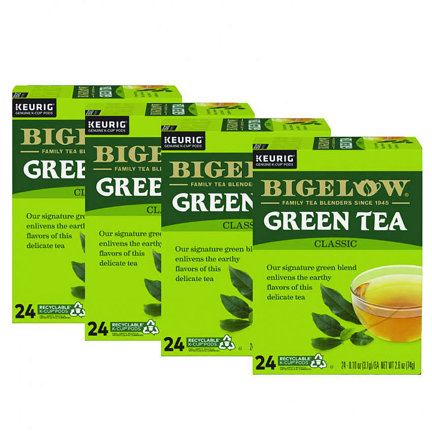 Green Tea K-Cup Pack, 24/Box, 4 Box/Carton (6085CT)