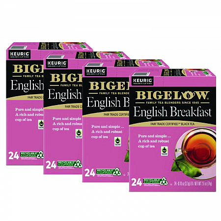 English Breakfast Tea K-Cups, 24/Box, 4 Box/Carton (6080CT)