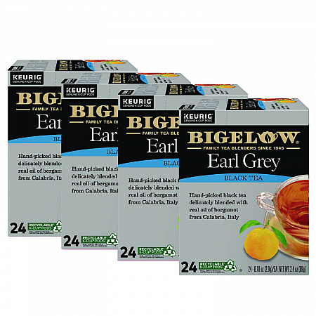 Earl Grey Tea K-Cup Pack, 24/Box, 4 Box/Carton (6082CT)