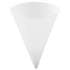 Dart Cone Water Cups, Paper, 4 oz, Rolled Rim, White, 200/Bag, 25 Bags/Carton (4R2050)