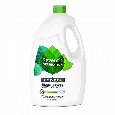 Natural Automatic Dishwasher Gel, Ultra Power Plus, Fresh Citrus Scent, 65 oz Bottle (22929)