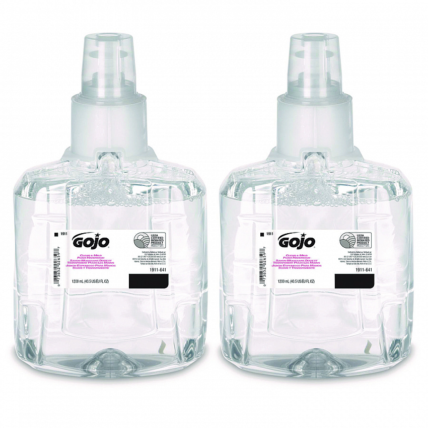 Clear and Mild Foam Handwash Refill, For LTX-12 Dispenser, Fragrance-Free, 1,200 mL, 2/Carton (191102CT)