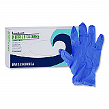 380 Series Disposable General-Purpose Nitrile Gloves, Powder-Free, Medium, 4 mil Thick, 9.5" Long, Blue, 100/Box (380MBXA)