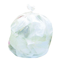 Low Density Can Liners, 30 gal, 0.5 mil, 30" x 36", Clear, Flat Pack, 250/Carton (659385)