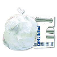 AccuFit Linear Low-Density Can Liners, 55 gal, 0.9 mil, 40" x 53", Clear, Roll, 100/Carton (757796)