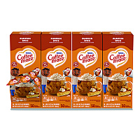 Liquid Coffee Creamer, Pumpkin Spice, 0.38 oz Mini Cups, 50/Box, 4 Boxes/Carton (75520CT)
