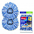 Rinse Clean Refill, Microfiber, Custom Size for Rinse Clean Mop Systems, Blue/White, 2/Pack (172092PK)
