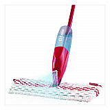 ProMist MAX Spray Mop, Red/White/Gray Microfiber Head, 48" Red/Black/Gray Plastic Handle, 4/Carton (173563CT)