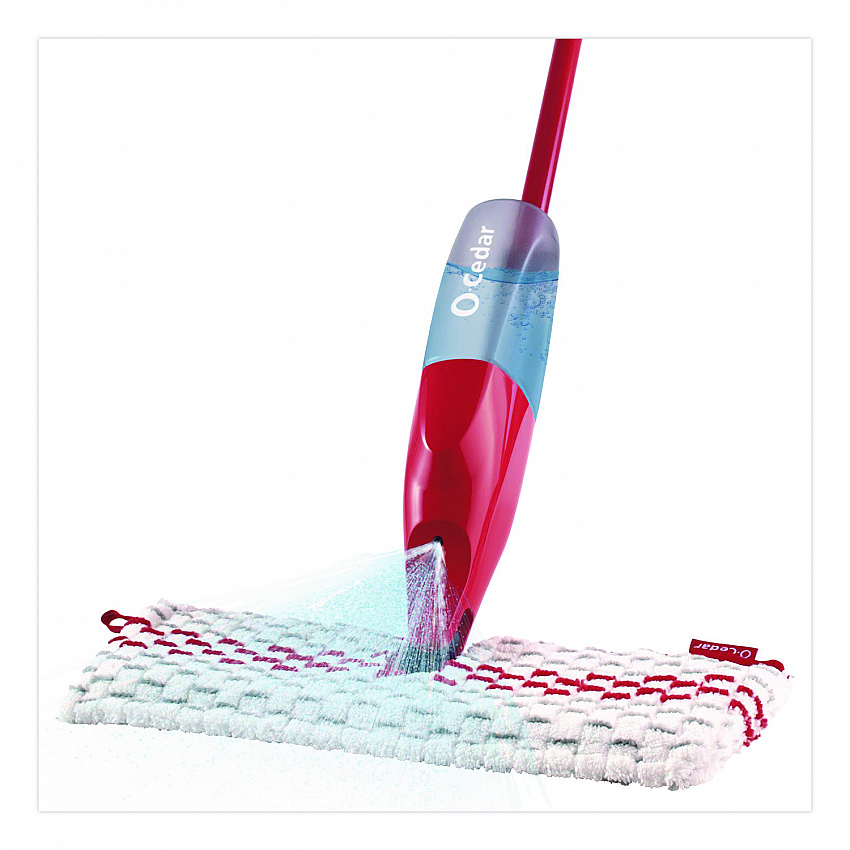 ProMist MAX Spray Mop, Red/White/Gray Microfiber Head, 48" Red/Black/Gray Plastic Handle (173563EA)