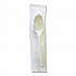 Heavyweight Wrapped Polystyrene Cutlery, Spoon, Plastic, White, 1,000/Carton (SPOONWHPS)
