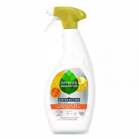 Botanical Disinfecting Multi-Surface Cleaner, Lemongrass Citrus, 26 oz Spray Bottle (22810EA)