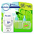 PLUG Air Freshener Warmer Starter Kit, Clear/White, with (2) Gain Original Refills (4166)