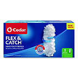 Flex and Catch Duster Heavy-Duty Refills, Polyester, White, 5/Pack (172172PK)