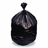 Linear Low Density Can Liners, 56 gal, 1.5 mil, 46' x 50", Black, 100/Carton (H9250AK)