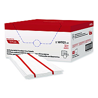 Tuff-Job S900 Antimicrobial Foodservice Towels, 12 x 24, White/Red, 150/Carton (W921)