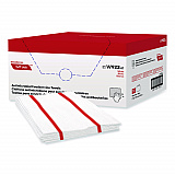 Tuff-Job Guard Antimicrobial Towels, 12 x 21, 1/4 Fold, White/Red, 150/Carton (W923)