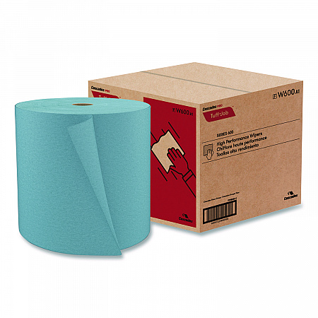 Tuff-Job Spunlace Towels, Blue, Jumbo Roll, 12 x 13, 955/Roll (W600)
