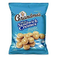 Mini Vanilla Creme Sandwich Cookies, 2.12 oz Packet, 60/Carton (FRI45096)