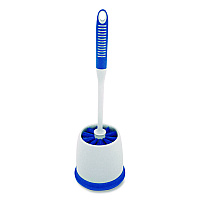 Toilet Bowl Brush and Caddy, Blue/Gray (T000200)