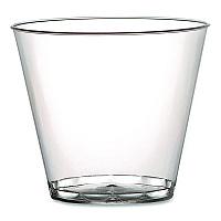 Plastic Tumblers, Squat, 5 oz, Clear, 20 Bag, 25 Bags/Carton (405)
