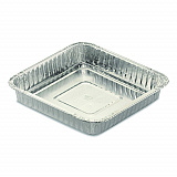 Square Cake Pan, 30 Gauge, 48 oz, 8 x 8 x 1.53, Silver, Aluminum, 200/Carton (30830200)
