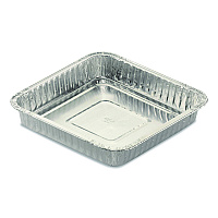 Square Cake Pan, 30 Gauge, 48 oz, 8 x 8 x 1.53, Silver, Aluminum, 200/Carton (30830200)
