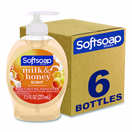 Liquid Hand Soap Pumps, Milk and Honey Scent, 7.5 oz, 6/Carton (US04965ACT)