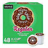 Donut Shop Coffee K-Cups, Regular, 0.39 oz, 48/Box (1635475)