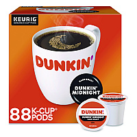 Midnight Coffee K-Cups, 0.35 oz, 22/Box, 4 Boxes/Carton (400849)