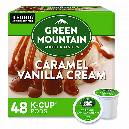 Caramel Vanilla Cream Coffee K-Cups, 0.33 oz, 48/Box (2140462)