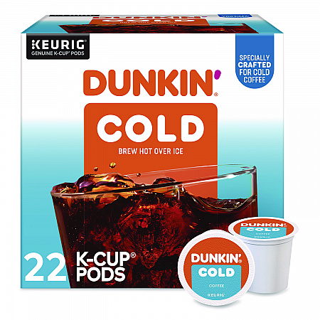 Cold Iced Coffee K-Cups, Regular, 0.44 oz, 22/Box (5000369251)