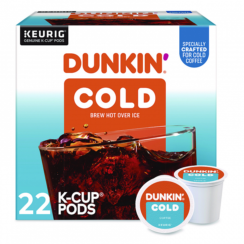 Cold Iced Coffee K-Cups, Regular, 0.44 oz, 22/Box (5000369251)