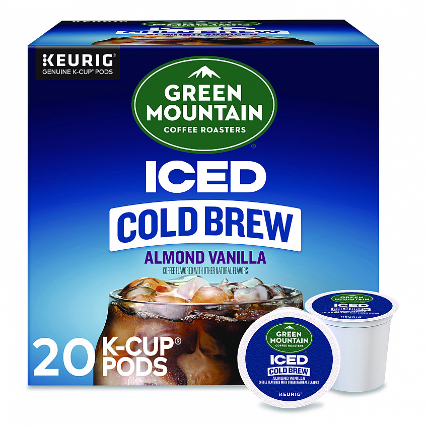 Almond Vanilla Brew Over Ice Coffee K-Cups, 0.21 oz, 20/Box (5000372045)